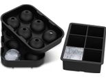 Vassoio Per Cubetti Di Ghiaccio A 6 Griglie Stampo Per Cubetti Di Ghiaccio In Silicone A Rilascio Facile Per Cocktail A Base Di Whisky In Freezer