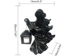 Fantasma Di Resina Con Lanterna, Statua Di Resina Del Messaggero Dell'inferno, Scultura Di Halloween