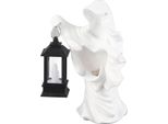 Fantasma Di Resina Con Lanterna, Statua Di Resina Del Messaggero Dell'inferno, Scultura Di Halloween, Fantasma Di Resina, Decorazione Da Giardino