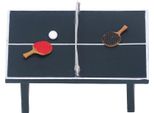 Set Tennis Da Tavolo Casa Delle Bambole, Set Tennis Da Tavolo In Miniatura, Set Tennis Da Tavolo Casa Delle Bambole In Resina, Modello Tennis Da Tavolo Casa Delle Bambole, Modello Tennis Da Tavolo In Miniatura, Decorazione Casa Delle Bambole