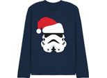 Star Wars - T-Shirt Unisex Uomo/Donna, Design Natalizio, Manica Lunga TV26348 (Xl) (Navy)