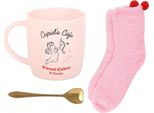 Something Different - Set Di Tazze "Cupid's Cafe"", 350Ml SD10629 (Taglia Unica) (Rosa)"