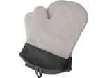 Inf Guanti Da Forno In Silicone: Guanti Da Forno Resistenti Al Calore (1 Paio) Grigio