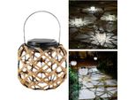 Inf Lampada Solare Da Giardino - Lanterna Led Decorativa Per Patio E Sentieri Bianco