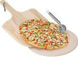 Pietra Per Pizza In Argilla Refrattaria Vilde Buccia Per Pizza Ruota Per Impasto Set Da 3 Pezzi