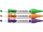 Talens Ecoline - Pennarello Duotip Ecoline Set Secondario 3 Colori | Un Set Di 3 X 3 Pezzi