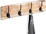 Appendiabiti A Parete In Teak Con Doppi Ganci
