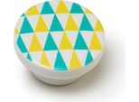Blister Con 4 Pomelli Tondi In Legno Laccato Blu Mod.E223 ø38Mm Rei