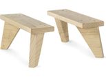 Piedi Astigarraga Dinamic In Pino Naturale (13,5 X 9 X 31 Cm)