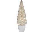 Albero Di Natale Di Medie Dimensioni 10 X 33 X 10 Cm In Plastica Bianca