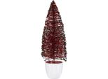 Albero Di Natale Medio 10 X 33 X 10 Cm Rosso Blu Oro Plastica