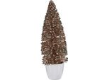 Albero Di Natale Medio 10 X 33 X 10 Cm In Plastica Menta Champagne