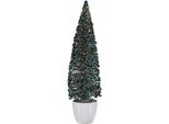 Albero Di Natale Grande 10 X 38 X 10 Cm Blu Oro Plastica