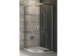 Cabina Doccia Ravak Blix BLCP4-90 Satinata+Doppie Ante Trasparenti 3B270U00Z1