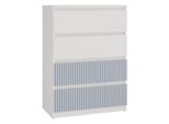 Cassettiera Per Camera Dei Bambini Duster - Bianco/Blu