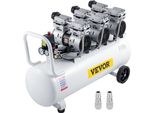 Compressore D'aria Vevor, 22 Galloni, Ultra-Silenzioso, Compressore D'aria Senza Olio, Serbatoio Da 100 Litri, Compressore D'aria Silenzioso, 2,2 Kw, Compressore Senza Olio, A Bassa Rumorosità Con Valvola Solenoide Di Sicurezza