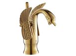 Rubinetto Lavabo Kran Swan Retro Gold Emina
