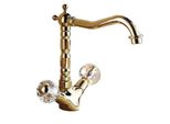 Miscelatore Per Lavabo Kran In Stile Retrò Oro Enyo Lauferi