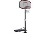 Basketballkorb für Außen - Basketballring mit Ständer - Basketballkorb für Kinder - Höhenverstellbarer Basketballkorb - 218 bis 306 cm - Rot