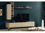 Set Moderno Di 3 Pezzi Di Mobili Per Il Soggiorno Di Design, Porta Tv, Scaffale, Armadio A Muro