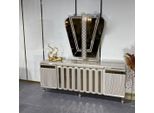 Credenza Specchio Sala Da Pranzo Design Mobili Di Lusso Credenza Bassa Beige Cassettiera 2 Pezzi