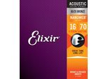 Elixir 11308 Nanoweb 80/20 Bronze 16-70 - Corde Per Chitarra Acustica Baritona A 8 Corde