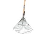 Scopa A Ventaglio Freund Victoria 48198 - 22 Denti - Regolabile - Zincata - Con Manico 130 Cm; 1420518