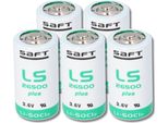 5X Batteria Al Litio Saft Baby C Ls 26500 Plus 3,6V 8,5Ah Al Litio Cloruro Di Tionile