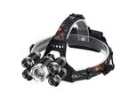 Kraft&Dele Lampada Frontale (Ricaricabile) 5Xled 1Xt6 Zoom + 4Xq5 KD1248