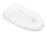 Bozzolo Per Neonati, Bifacciale, Box, Fasciatoio, Premium Bobono - Mini Stelle, Grigio