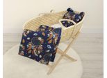 Trapunta Con Orsetto E Cuscino Sagomato - Set Di 2 Pezzi. - Acchiappasogni Blu Navy