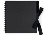 Raccoglitore Ad Anelli Con Nastro, Nero 20,5X20,5 Cm, 35 Fogli