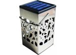 Lampada Solare A Fiamma Led Powerplus Furetto In Acciaio Inox Da Giardino