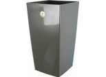 Vaso Per Piante Riviera Nuance Grey 38 X 38 X 69 Cm 67 L Quadrato In Plastica