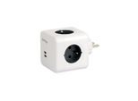 Adattatore Aura Line Cube Presa Di Corrente A 4 Vie Con 2 Porte Usb