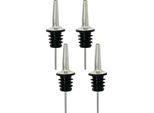 4X Versatore Bottiglia Acciaio Inox Versatore Bottiglia Olio Liquore Versatore Dosatore Liquori