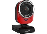 Webcam Genius Full Hd Qcam 6000, 1920X1080, Usb 2.0, Rosso, Windows 7 E Versioni Successive, Full Hd, 30 Fps