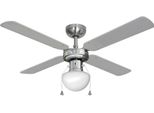 Ventilatore Da Soffitto Modello Caribbean Chrome Potenza: 50W Lama: ø102Cm Edm