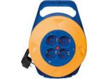 Avvolgicavo 10M 3X1,5 Con 4 Prese A Due Poli Con Solera Laterale T/T