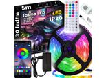 Striscia Led Rgb 5M 150 Led Luci Al Neon Controllo Musicale Telecomando App