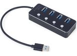 Gembird Gembird UHB-U3P4P-01 Hub Di Interfaccia Usb 3.2 Gen 1 (3.1 Gen 1) Type-A 5000 Mbit/S Nero