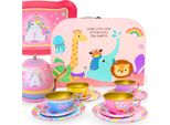 Kaffeeservice, Teeservice, Kinderaccessoires, Koffer, Einhorn
