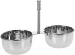 Excellent Houseware Salsiera Doppia In Acciaio Inox (21 X 9 X 14,5 Cm)
