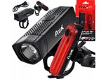 Prox Aero Set Di Lampade Usb Anteriore 400Lm + Posteriore 10Lm
