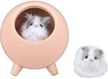 Habarri | Luce Notturna Per Bambini - Lampada Notturna Con Criceto - Per La Stanza Dei Bambini - Colori Albicocca - Con Ricarica Micro Usb