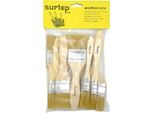 Set Di Spazzole Piatte In Legno 10 Pezzi
