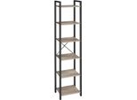 Vasagle Libreria, Scaffale, Scaffale In Piedi, Scaffale Per Dvd, Con 6 Livelli, Scaffale Per Ufficio, Scaffali Aperti, Per Ufficio, Soggiorno, Camera Da Letto, Camera Dei Bambini
