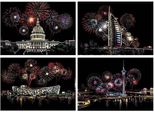 Fuochi D'artificio Magici Gratta E Vinci (4 Pezzi) 30X21 Cm