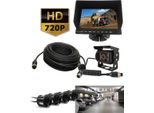Set: Monitor Ahd 7 + Telecamera 720P + Cavo Da 10 M + Sensori Video Di Retromarcia 4-PIN 720P