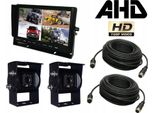 Set Composto Da Monitor Da 10'' 2 X Telecamera Di Retromarcia Sony Ahd + Cavo